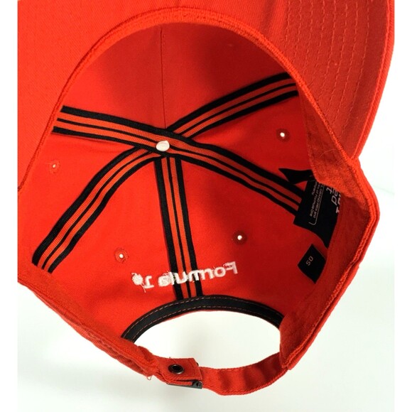 F1 Formula 1 Racing  Officially Licensed Adjustable Strapback Red and White Hat - Picture 8 of 9